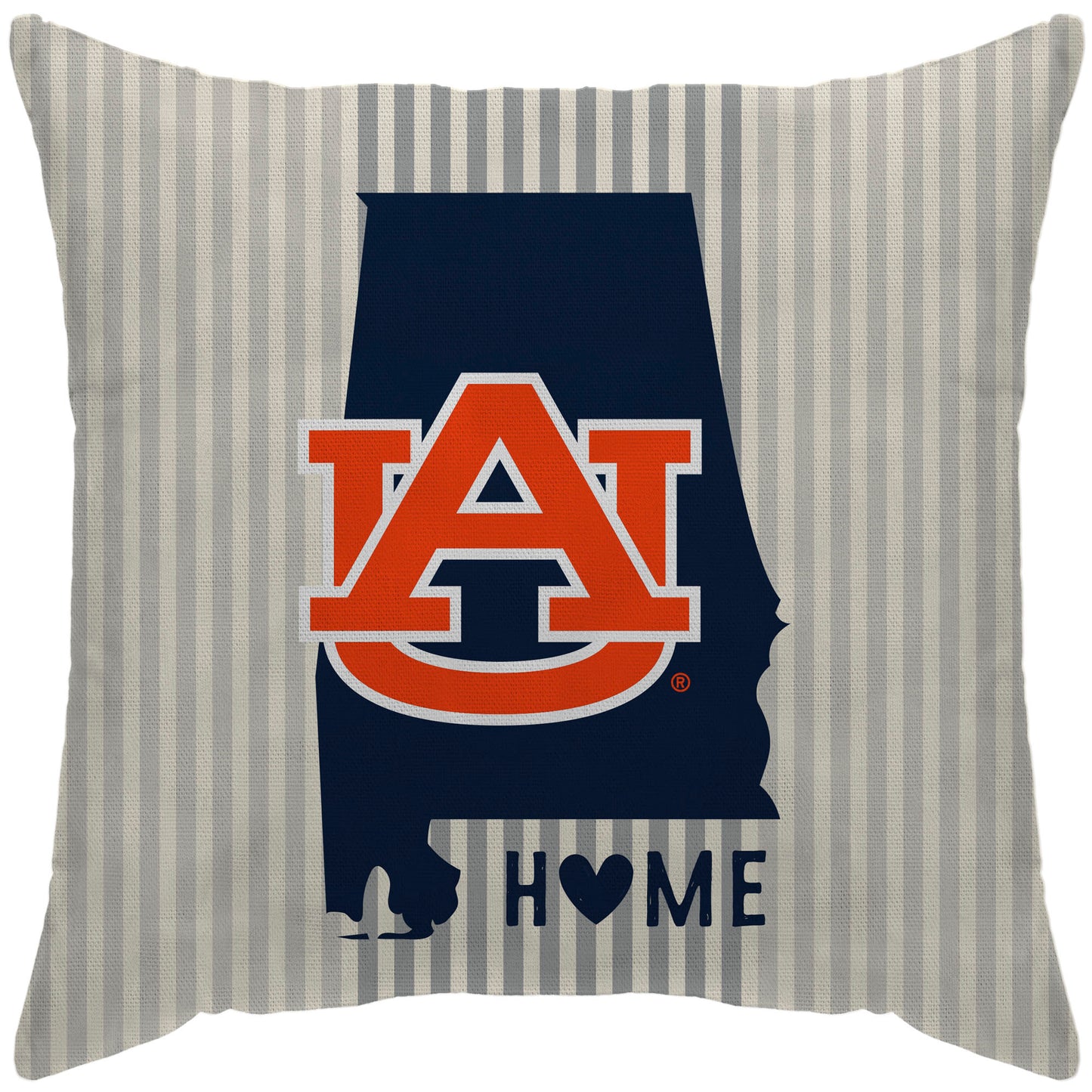 Auburn Tigers 18'' x 18'' Home State Duck Cloth Décor Pillow