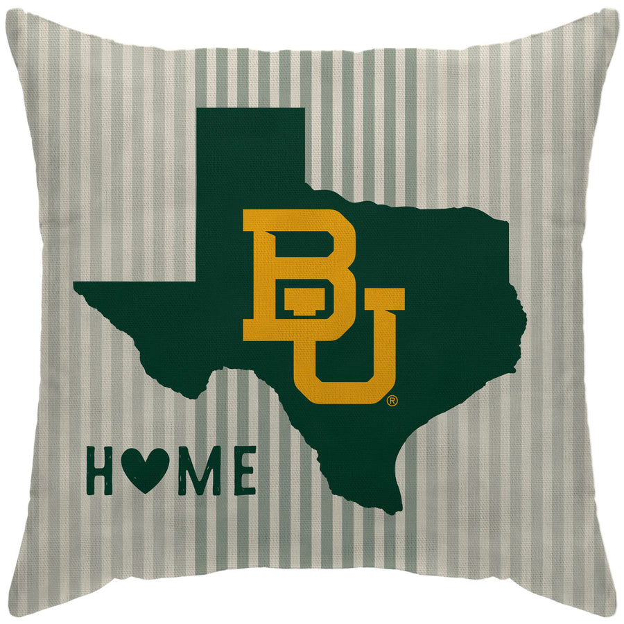Baylor Bears 18'' x 18'' Home State Duck Cloth Décor Pillow