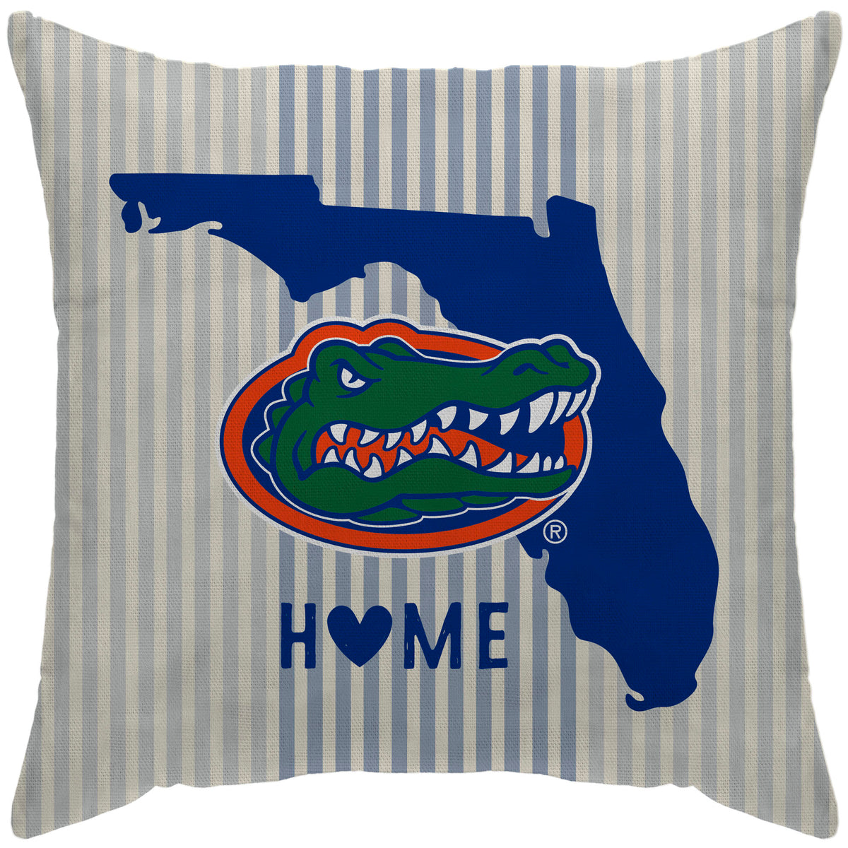 Florida Gators 18'' x 18'' Home State Duck Cloth Décor Pillow