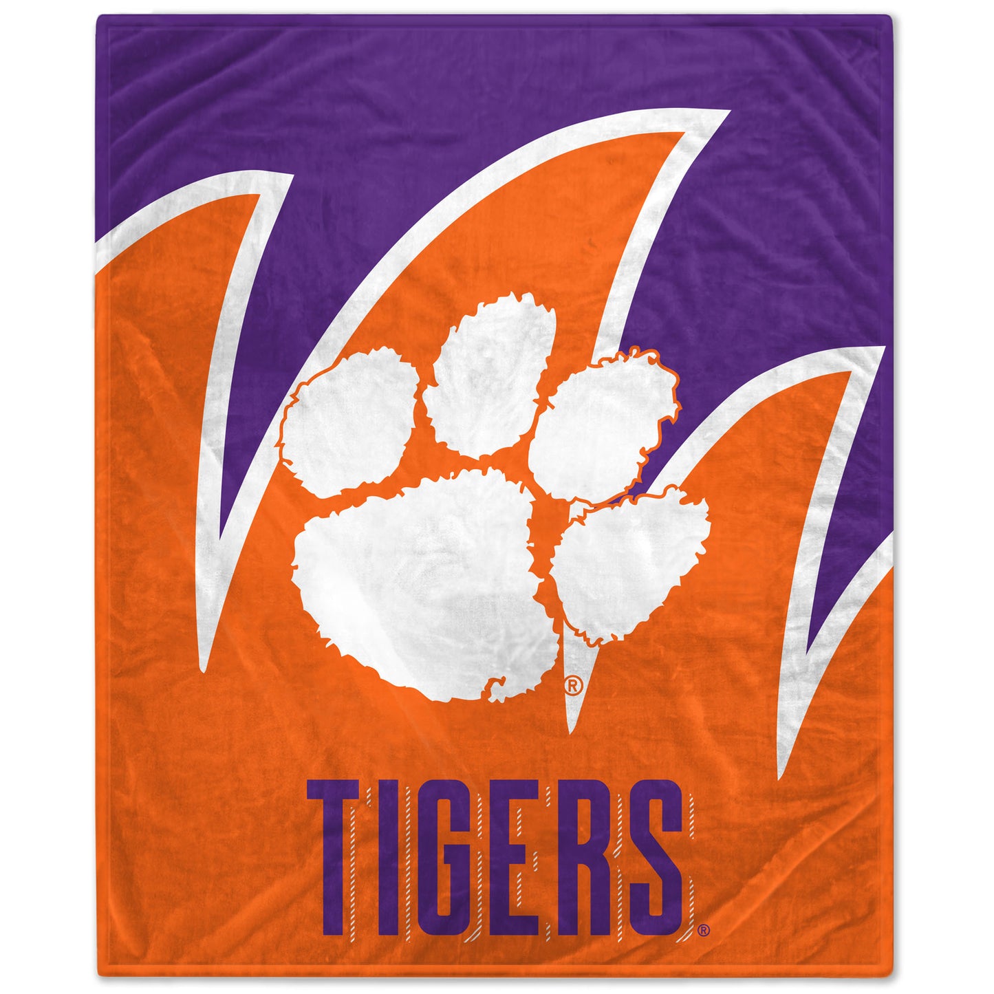 Clemson Tigers 60'' x 70'' Splash Coral Fleece Blanket