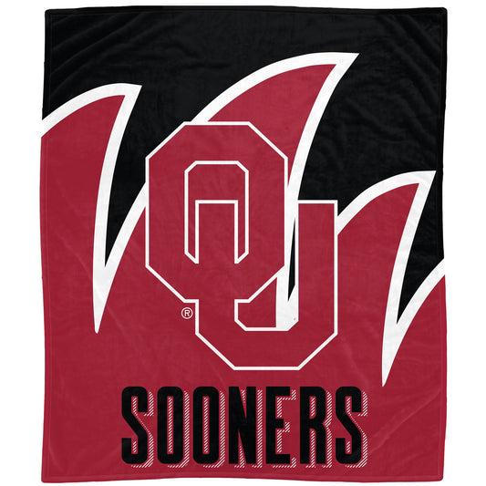 Oklahoma Sooners 60'' x 70'' Splash Coral Fleece Blanket