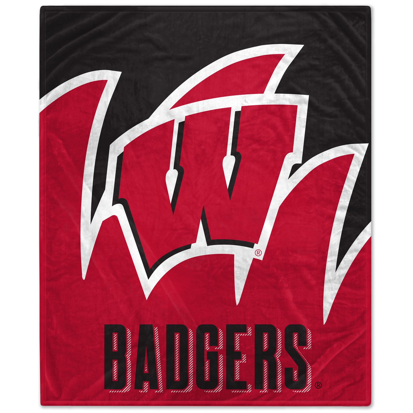 Wisconsin Badgers 60'' x 70'' Splash Coral Fleece Blanket
