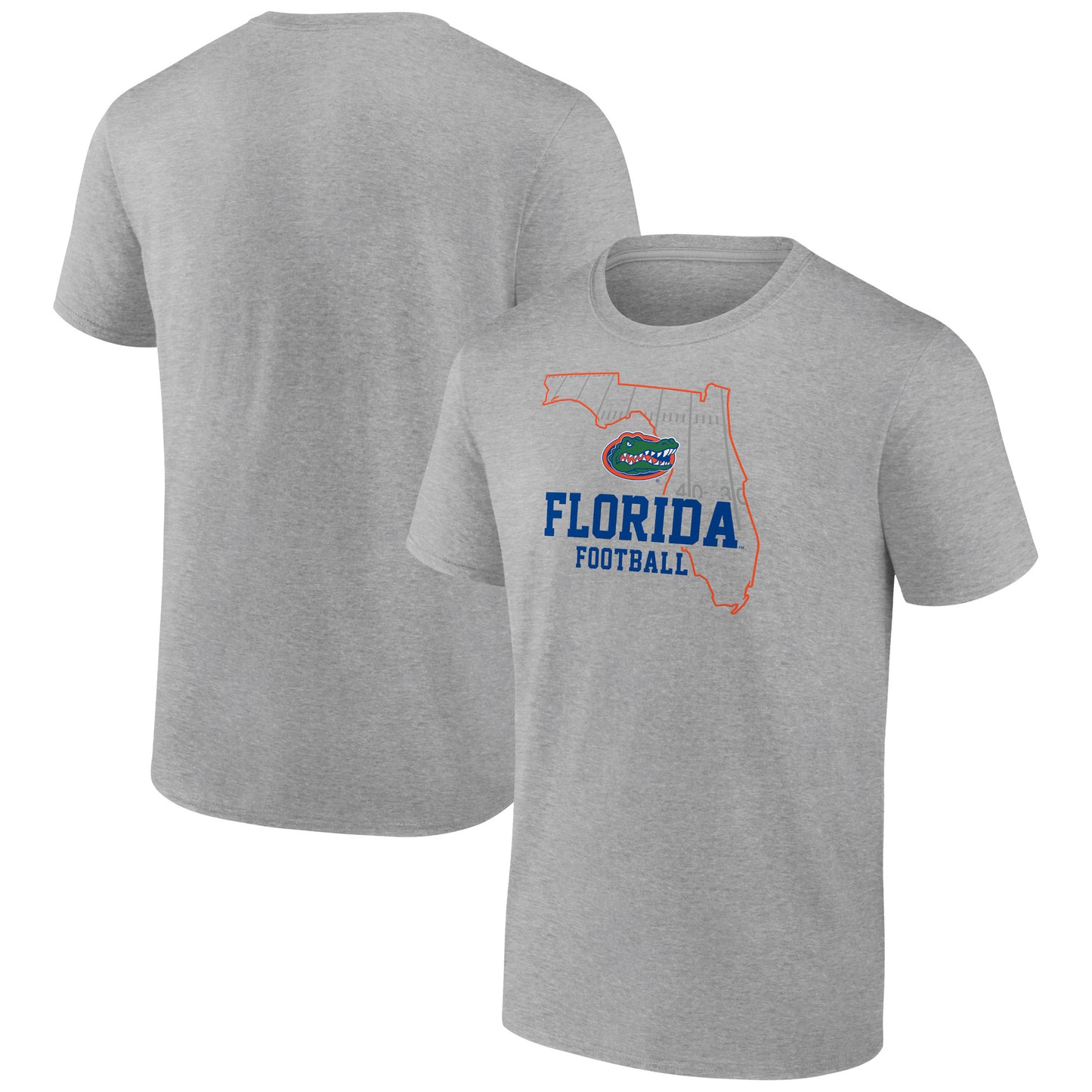 Men's Heather Gray Florida Gators State Field T-Shirt