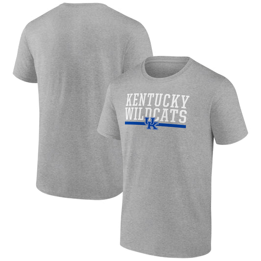 Men's Heather Gray Kentucky Wildcats Collegiate Stack T-Shirt