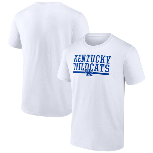 Men's White Kentucky Wildcats Collegiate Stack T-Shirt