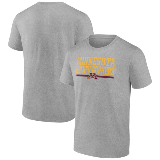 Men's Heather Gray Minnesota Golden Gophers Collegiate Stack T-Shirt