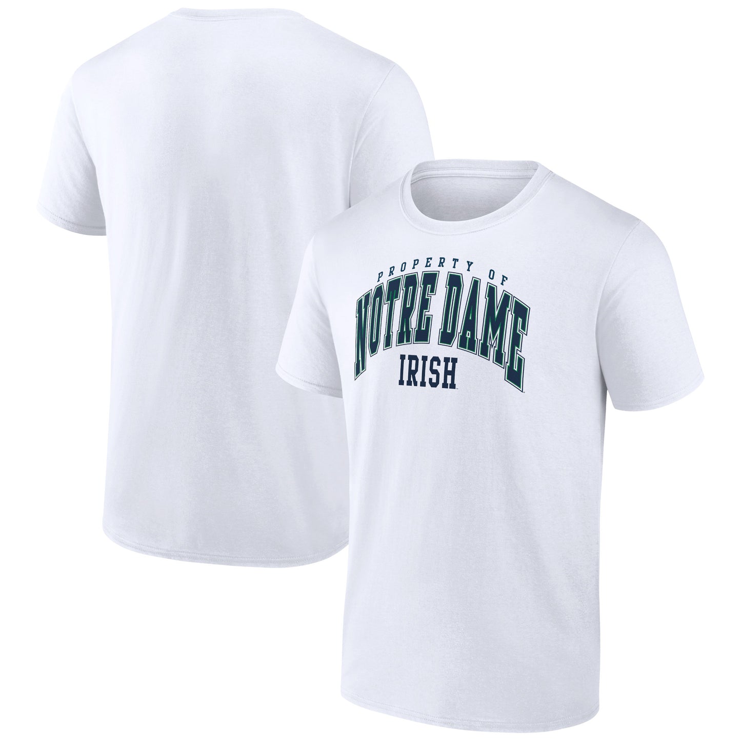 Men's White Notre Dame Fighting Irish Property College T-Shirt