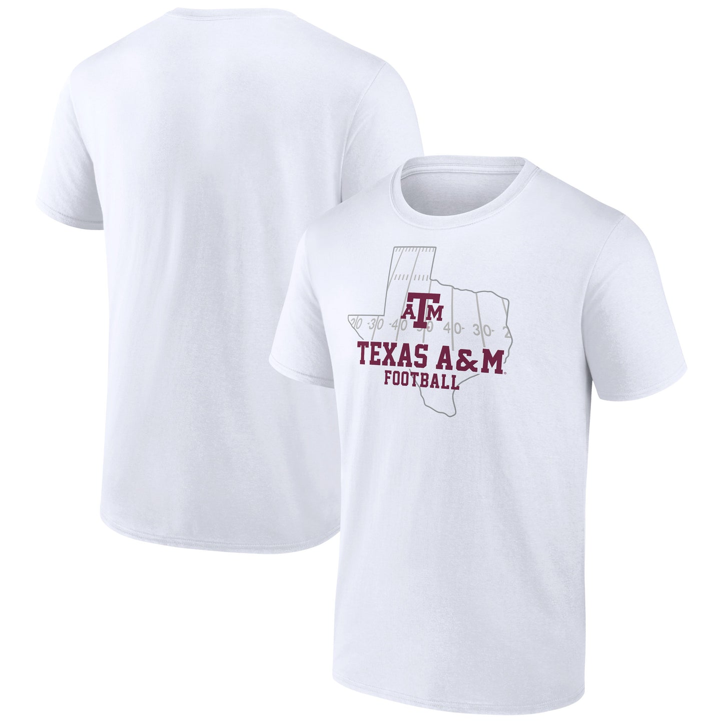 Men's White Texas A&M Aggies State Field T-Shirt