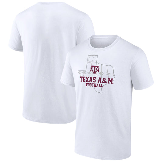 Men's White Texas A&M Aggies State Field T-Shirt