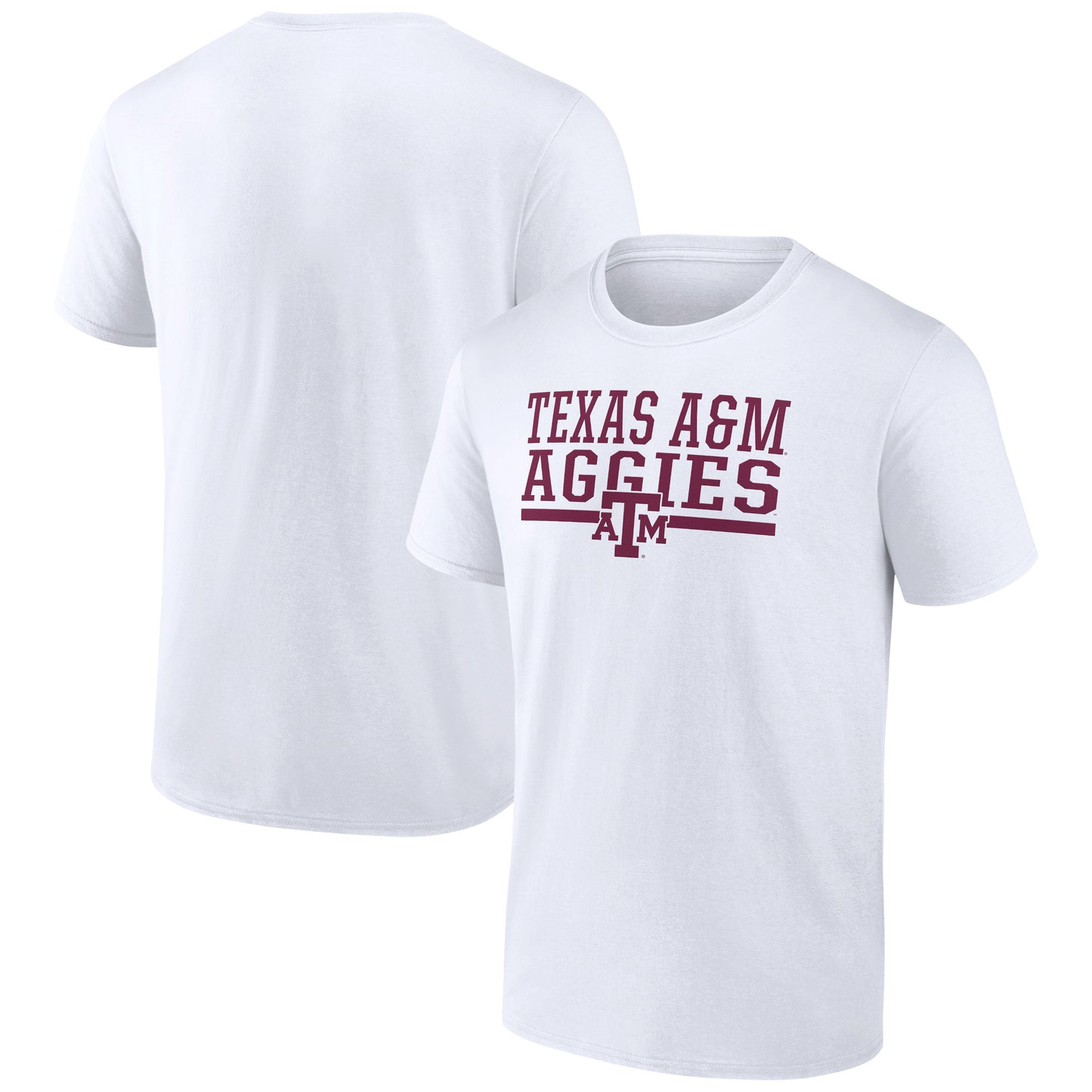 Men's White Texas A&M Aggies Collegiate Stack T-Shirt