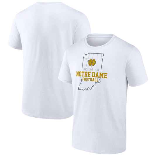 Men's White Notre Dame Fighting Irish State Field T-Shirt