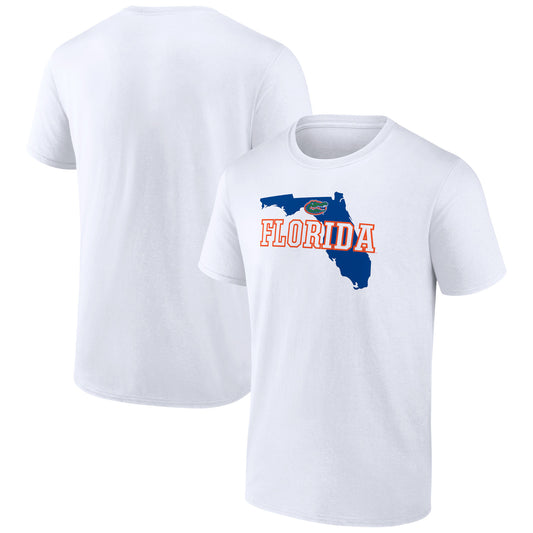 Men's White Florida Gators Home State T-Shirt