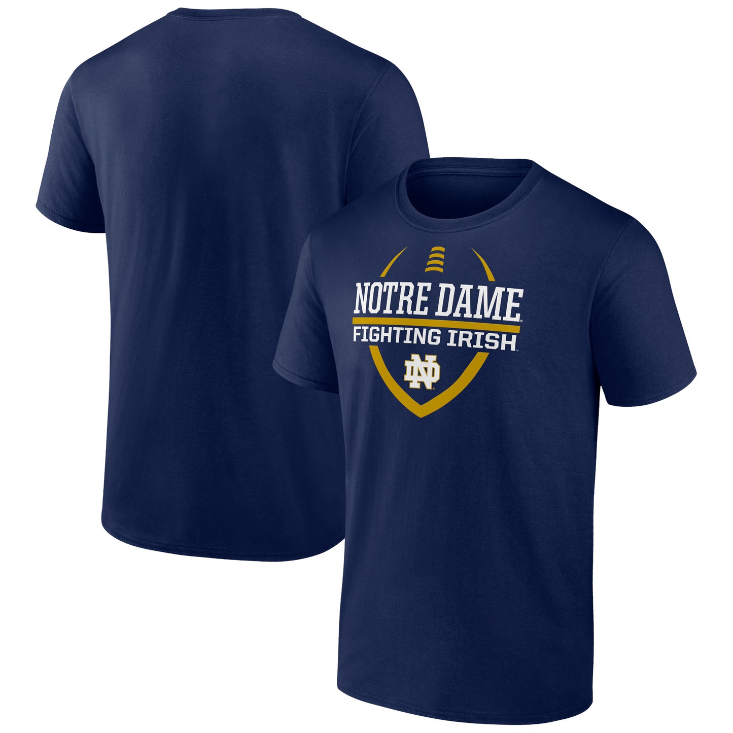 Men's Navy Notre Dame Fighting Irish Football Fan T-Shirt