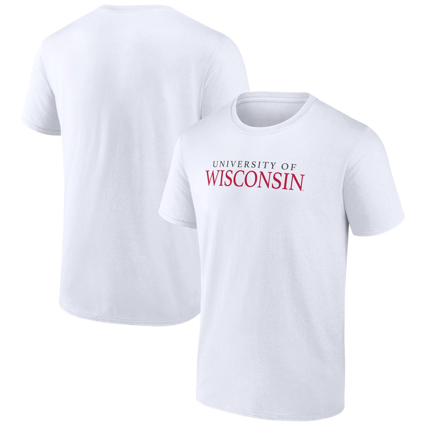 Men's White Wisconsin Badgers University T-Shirt