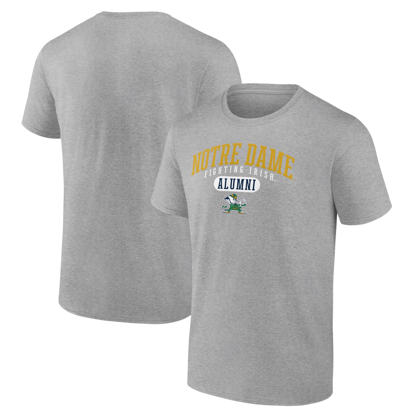 Men's Heather Gray Notre Dame Fighting Irish Alumni T-Shirt