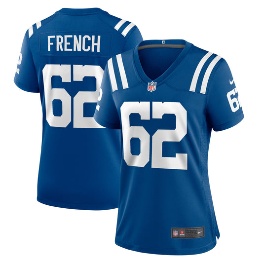 Women's Nike Wesley French Royal Indianapolis Colts Game Player Jersey