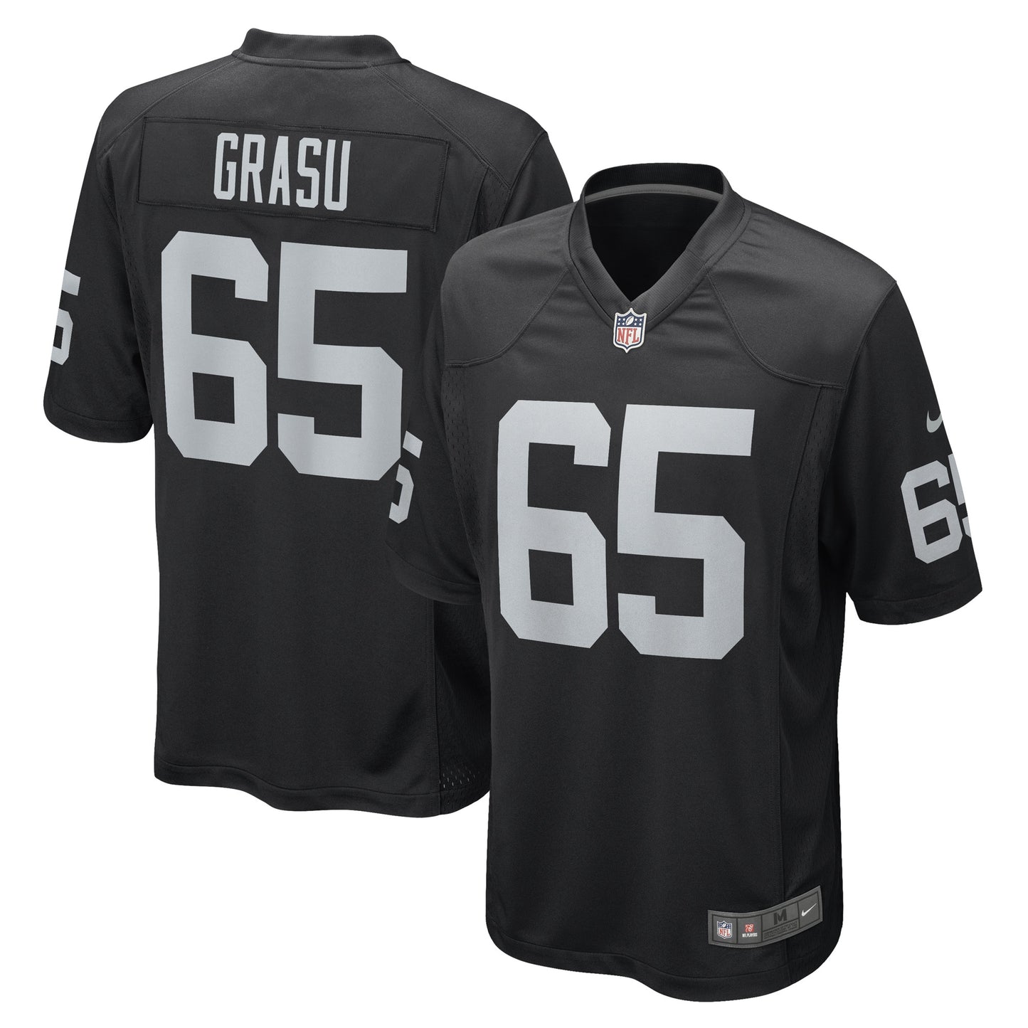 Men's Nike Hroniss Grasu Black Las Vegas Raiders Game Player Jersey