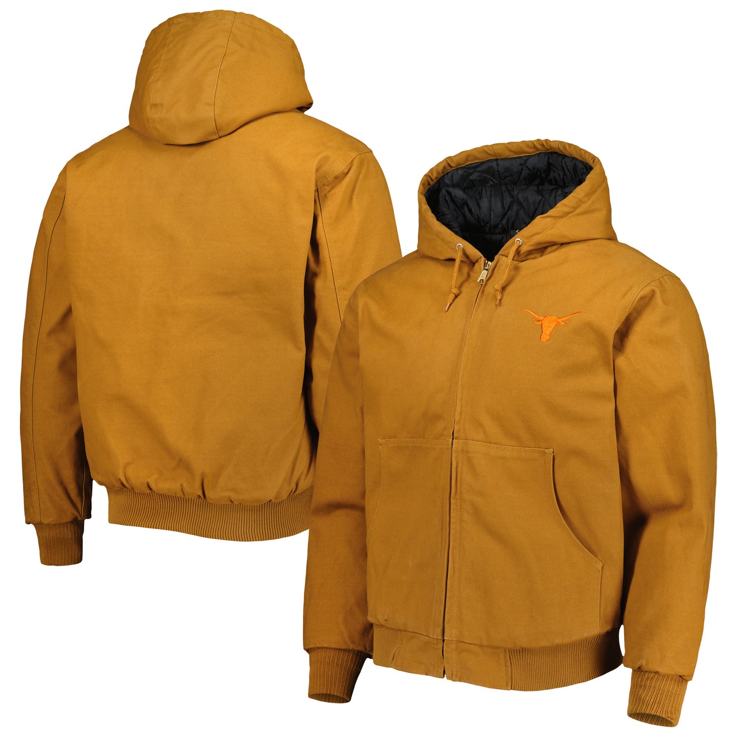 Men's Dunbrooke Tan Texas Longhorns Dakota Full-Zip Hoodie