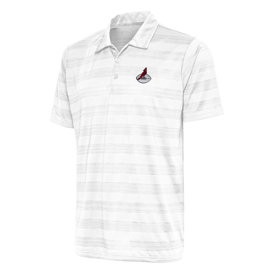 Men's Antigua White Arizona Cardinals Team Logo Throwback Compass Polo