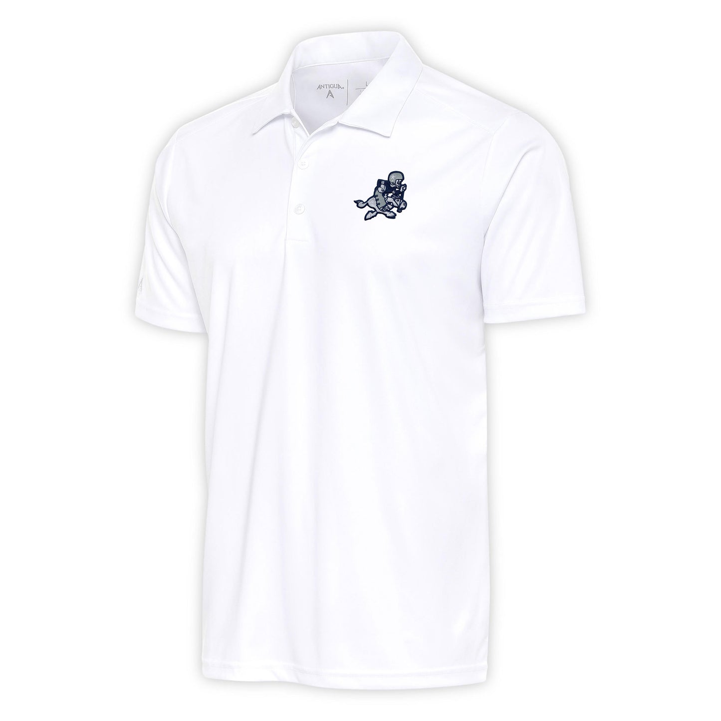 Men's Antigua White Dallas Cowboys Team Logo Throwback Big & Tall Tribute Polo