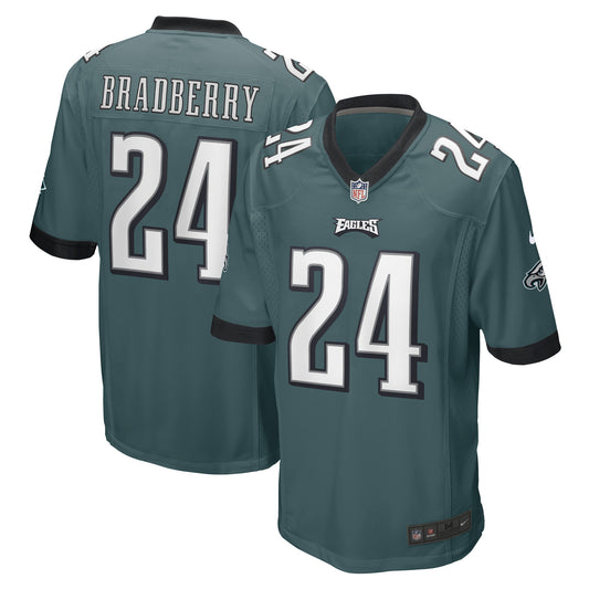 Men's Nike James Bradberry Midnight Green Philadelphia Eagles Game Player Jersey