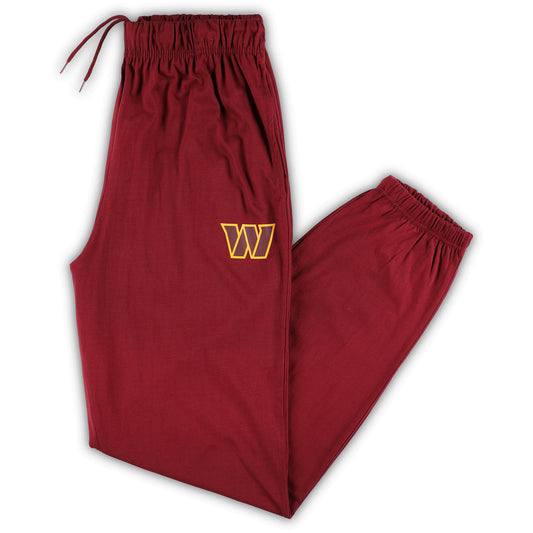 Men's Fanatics Burgundy Washington Commanders Big & Tall Tracking Lightweight Pajama Pants