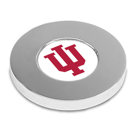 Silver Indiana Hoosiers Team Logo Paperweight