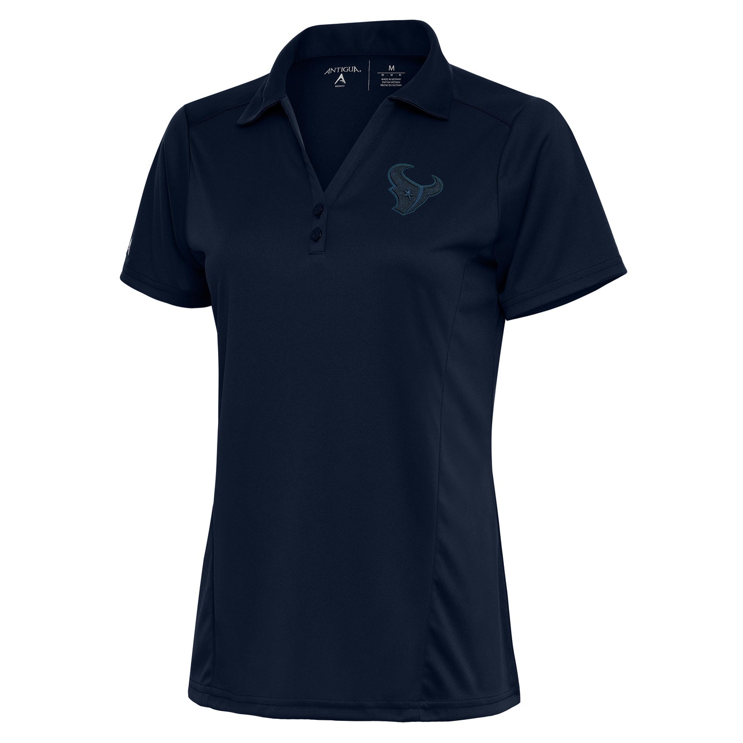 Women's Antigua Navy Houston Texans Tonal Logo Tribute Polo