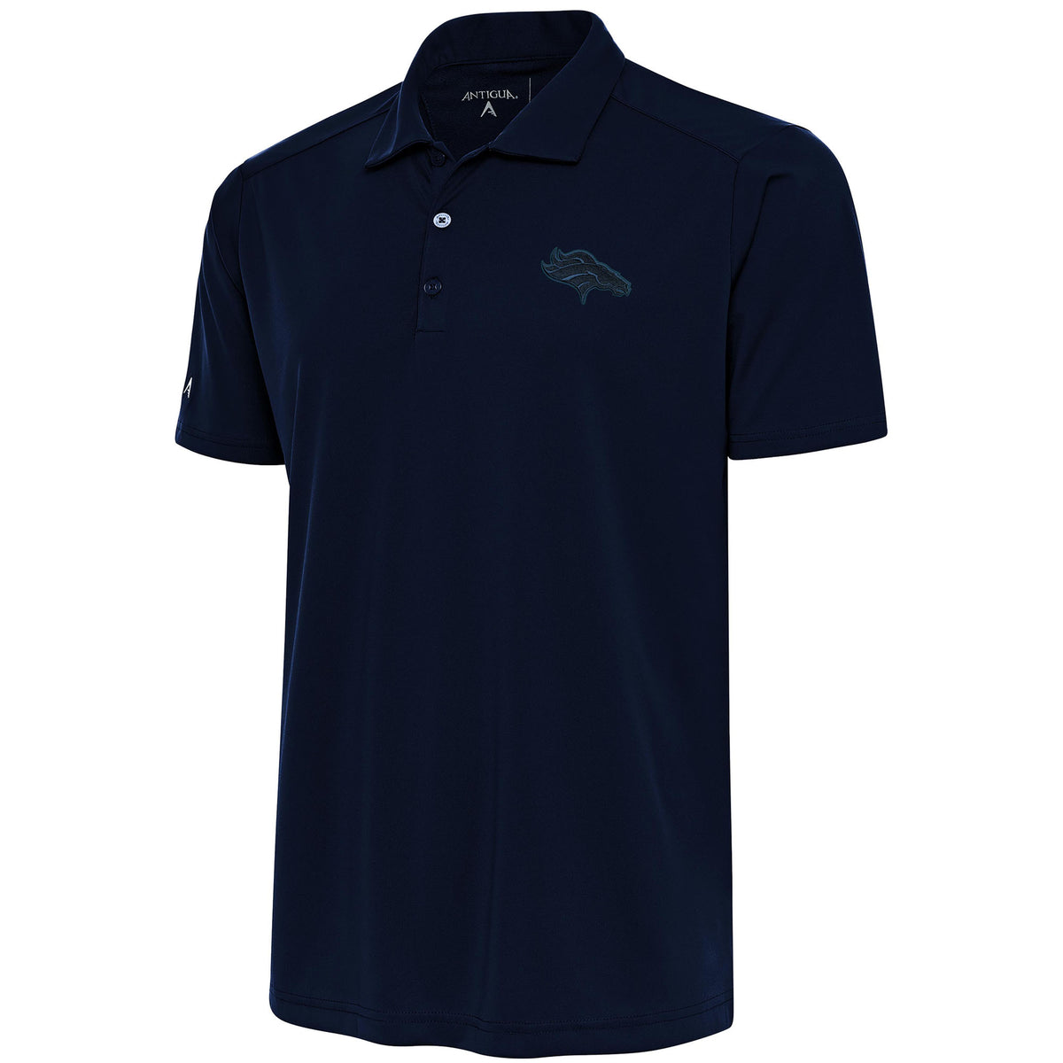 Men's Antigua Navy Denver Broncos Tonal Logo Tribute Polo
