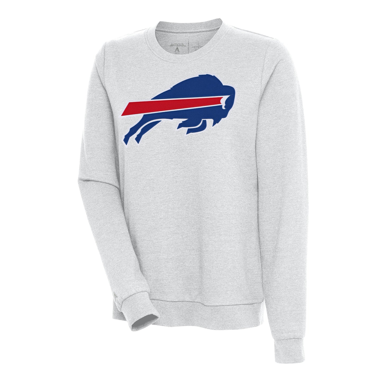 Women's Antigua Heather Gray Buffalo Bills Action Sweatshirt