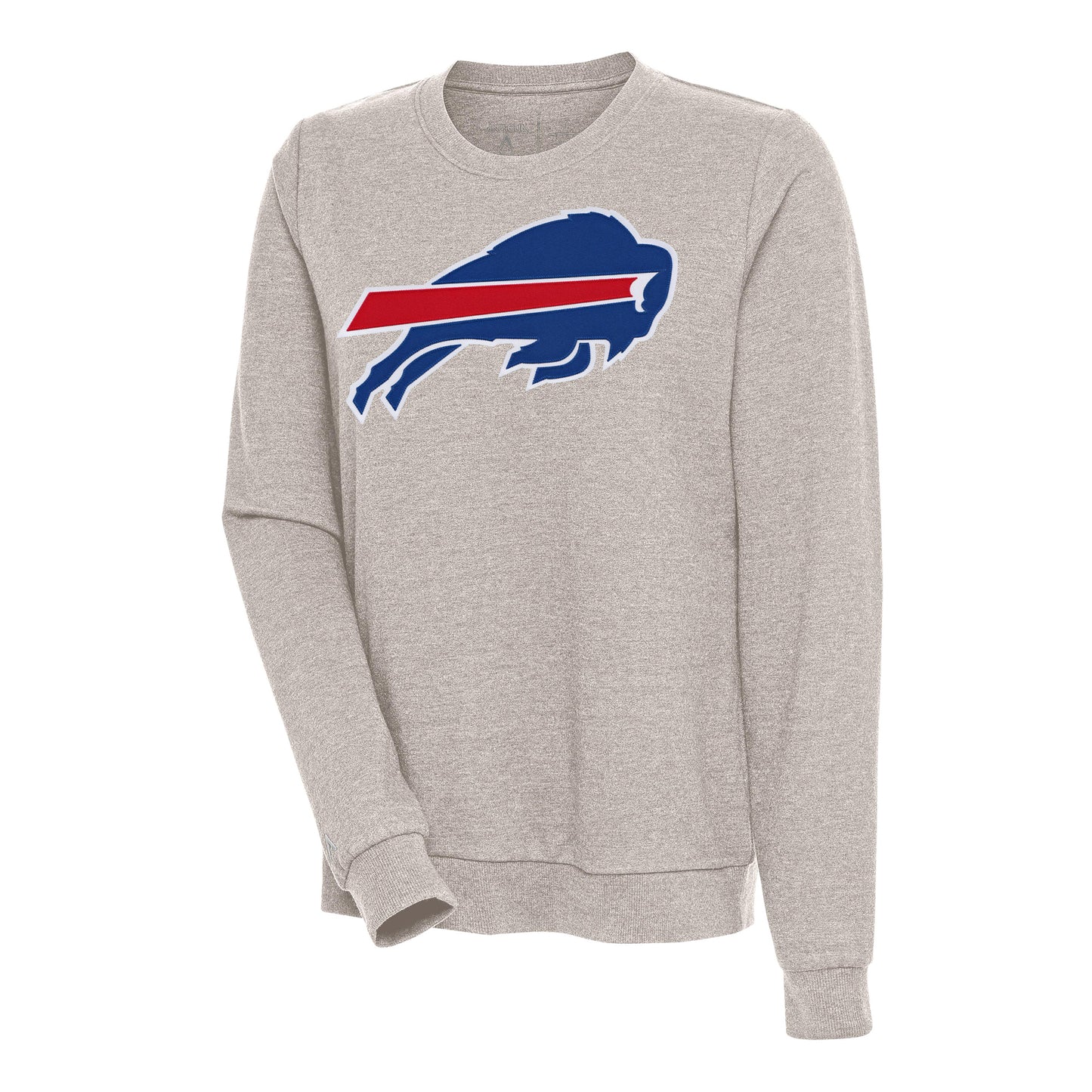 Women's Antigua Oatmeal Buffalo Bills Action Sweatshirt