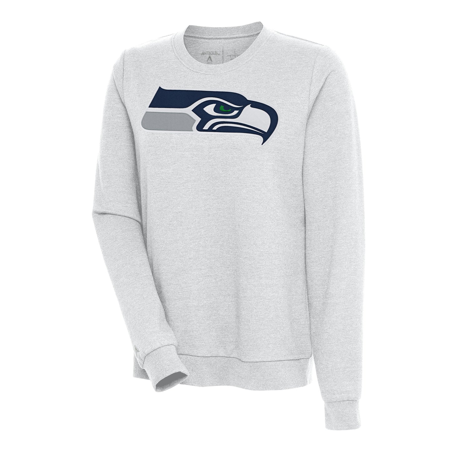 Women's Antigua Heather Gray Seattle Seahawks Action Sweatshirt