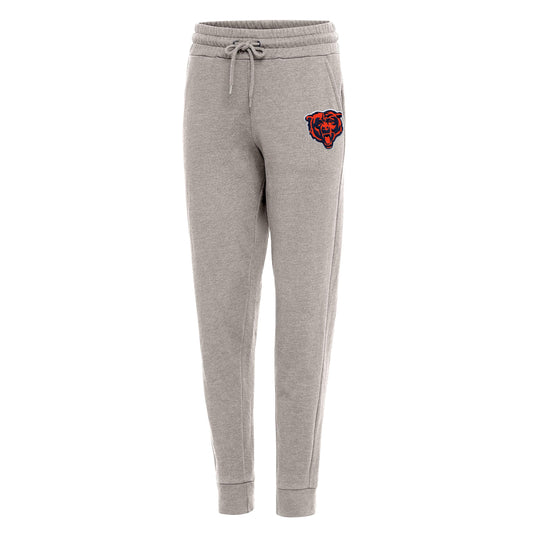 Women's Antigua Oatmeal Chicago Bears Mascot Action Jogger Pants