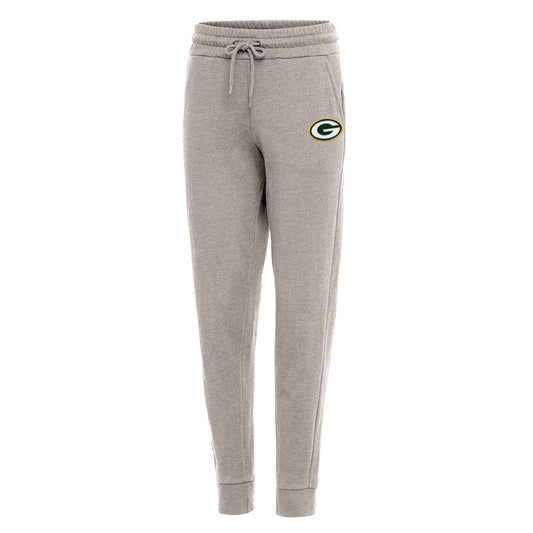 Women's Antigua Oatmeal Green Bay Packers Action Jogger Pants