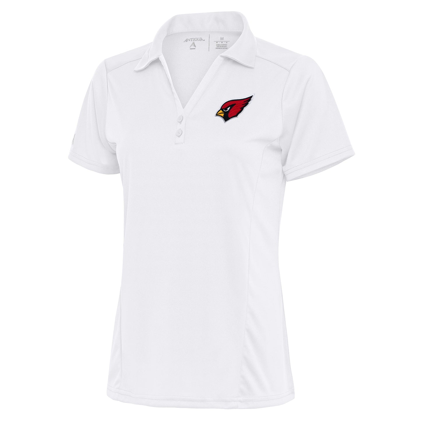 Women's Antigua White Arizona Cardinals Team Logo Tribute Polo