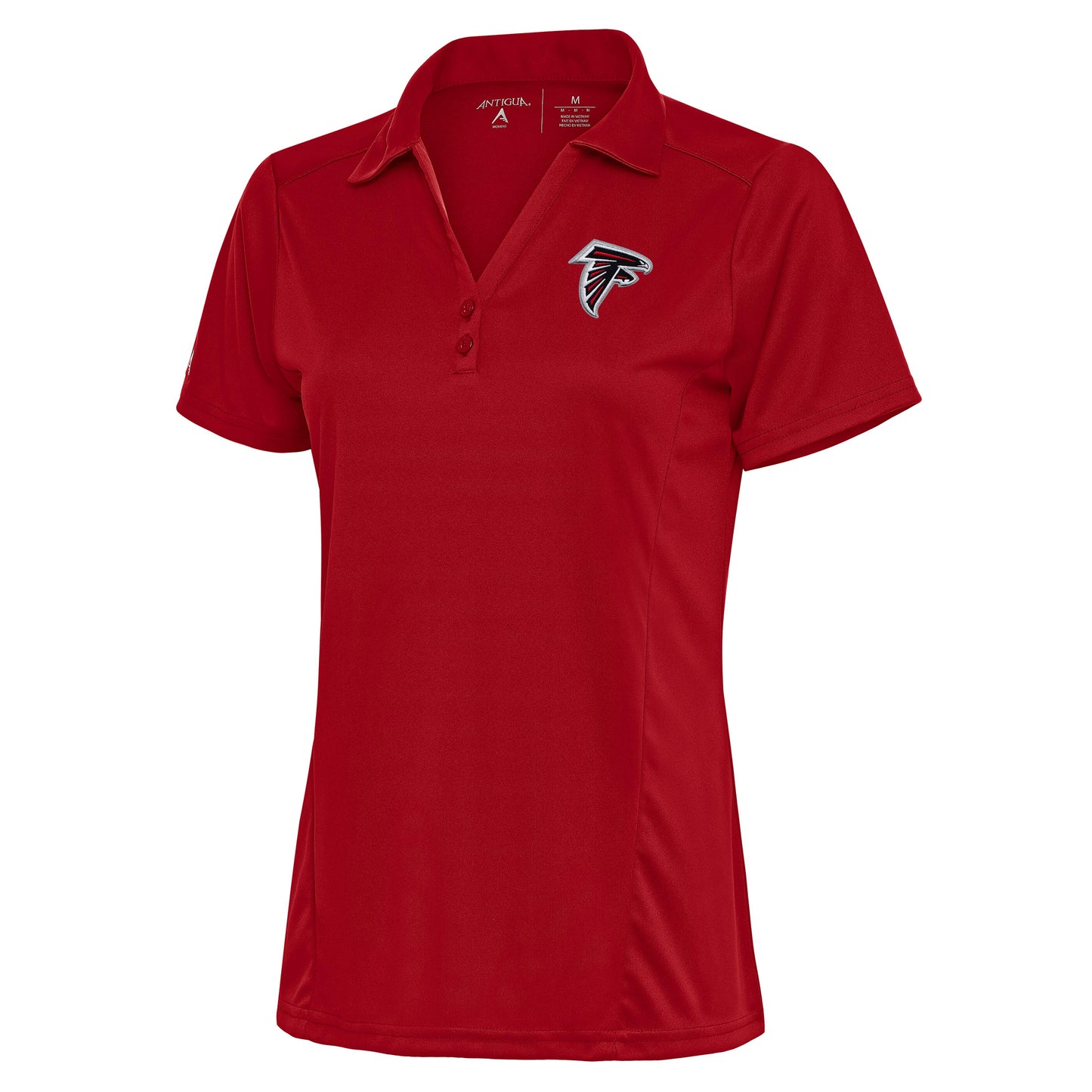 Women's Antigua Red Atlanta Falcons Team Logo Tribute Polo