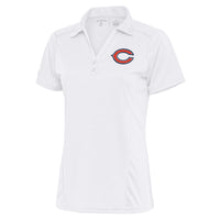 Women's Antigua White Chicago Bears Team Logo Tribute Polo