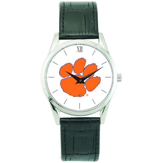 Unisex Silver Clemson Tigers Stainless Steel Wristwatch