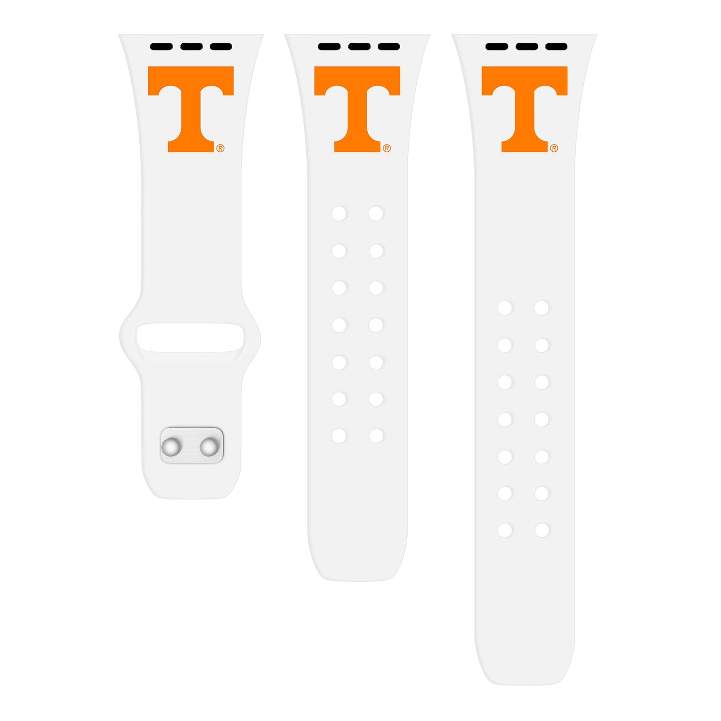 White Tennessee Volunteers Logo Silicone Apple Watch Band