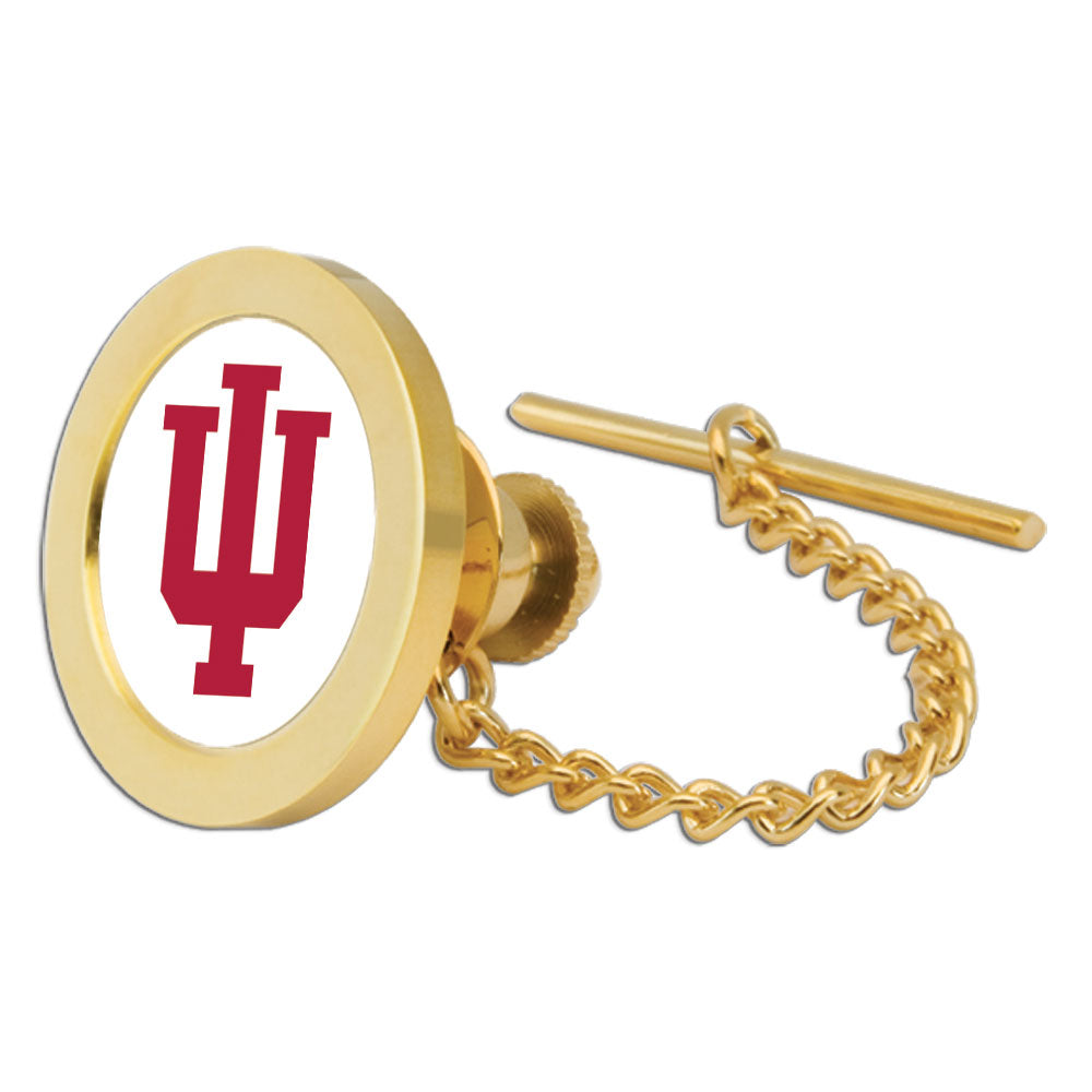 Gold Indiana Hoosiers Team Logo Tie Tack/Lapel Pin