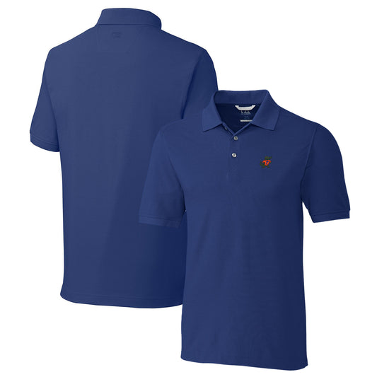 Men's Cutter & Buck Royal Florida Gators Vault Advantage Tri-Blend Pique Big & Tall Polo