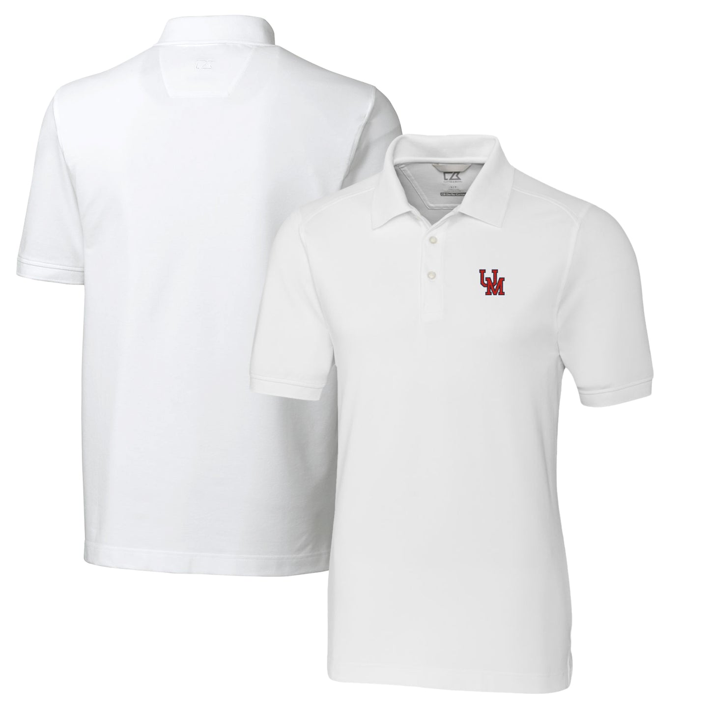 Men's Cutter & Buck White Ole Miss Rebels Vault Advantage Tri-Blend Pique Big & Tall Polo