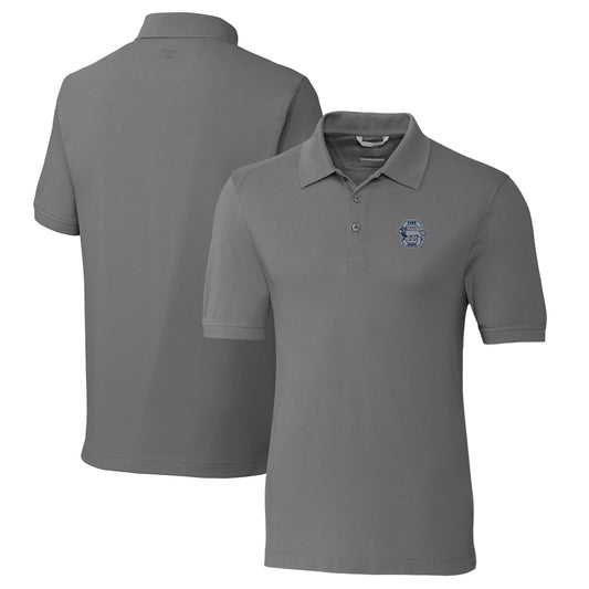 Men's Cutter & Buck Steel Penn State Nittany Lions Vault Advantage Tri-Blend Pique Big & Tall Polo