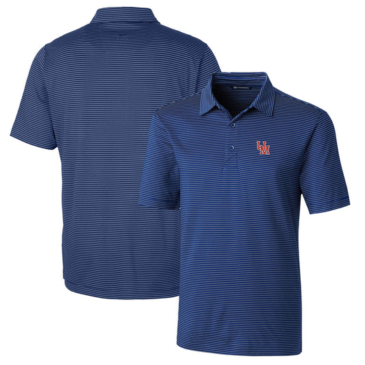 Men's Cutter & Buck Royal Ole Miss Rebels Big & Tall Forge Pencil Stripe Stretch Polo