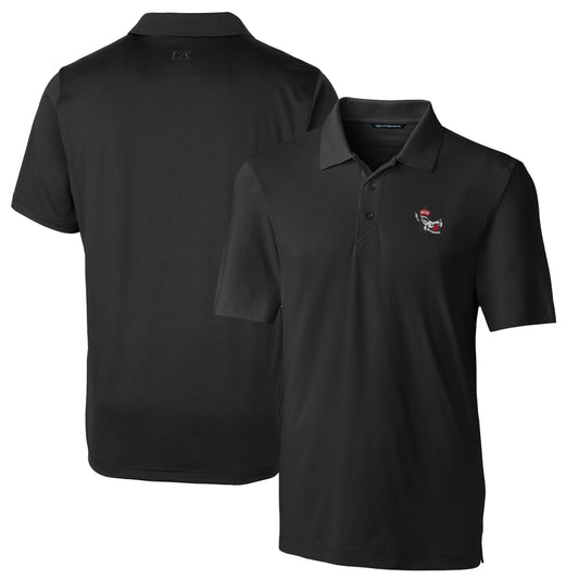 Men's Cutter & Buck Black NC State Wolfpack Logo Big & Tall Forge Stretch Polo