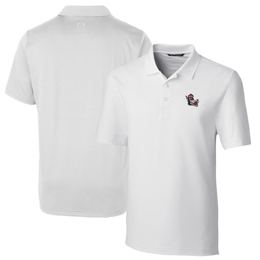 Men's Cutter & Buck White NC State Wolfpack Logo Big & Tall Forge Stretch Polo