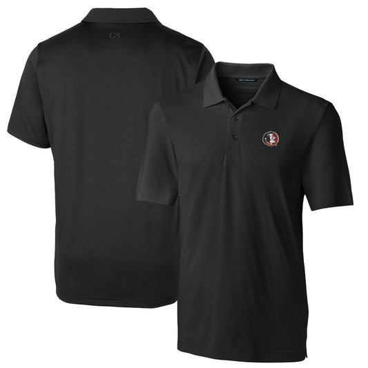 Men's Cutter & Buck Black Florida State Seminoles Logo Big & Tall Forge Stretch Polo