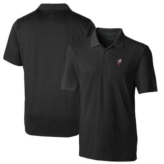 Men's Cutter & Buck Black Ohio State Buckeyes Logo Big & Tall Forge Stretch Polo