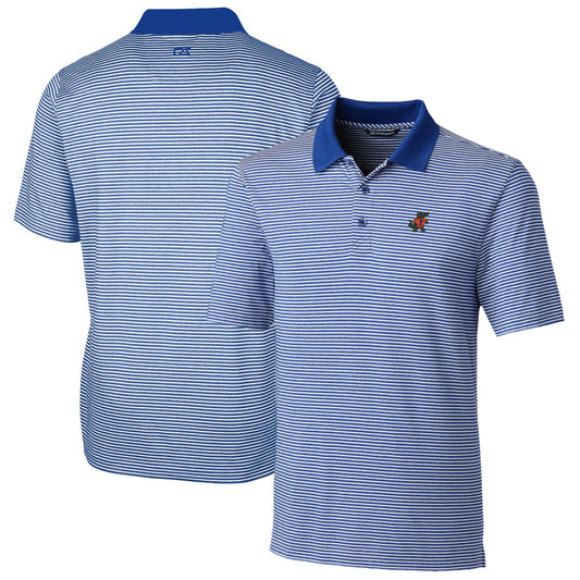 Men's Cutter & Buck Royal Florida Gators Big & Tall Forge Tonal Stripe Stretch Polo