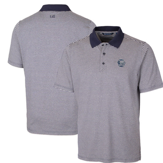 Men's Cutter & Buck Navy Penn State Nittany Lions Big & Tall Forge Tonal Stripe Stretch Polo